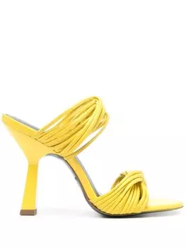 Мюли Patrizia Pepe с ремешками 100 мм, желтый