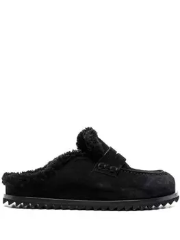 Мюли Pelagie 007 с мехом Officine Creative, черный