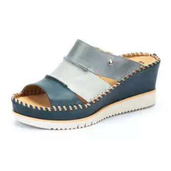 Мюли PIKOLINOS "AGUADULCE", танкетка, летняя обувь, тапочки с эффектным рантовым швом, коричневый