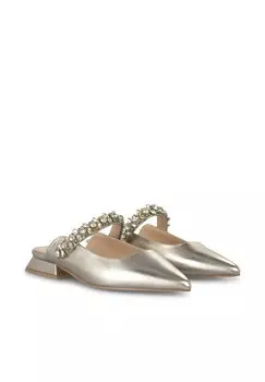 Мюли PLANOS CON PUNTERA AFILADA Y SIN CIERRE Alma en Pena, бронза