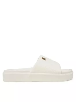 Мюли Platform Monogram Poolslide FW0FW08526 Tommy Hilfiger, белый