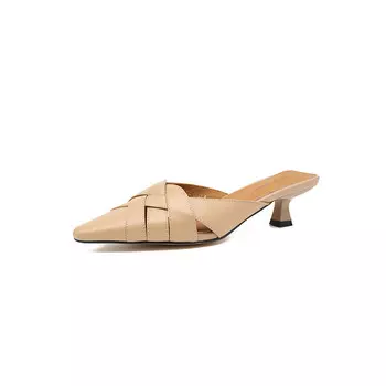 Мюли плетеные Aiqinisha, бежевый