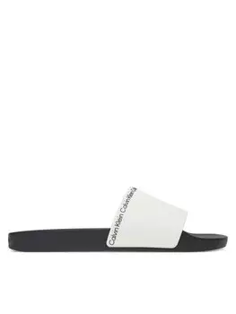 Мюли Pool Slide Rubber HM0HM00981 Calvin Klein, белый