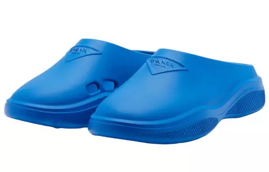 Мюли Prada, светло-голубой