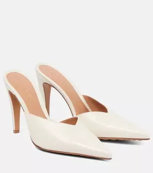 Мюли Punta из кожи Bottega Veneta, белый