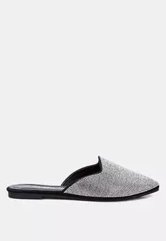 Мюли rayen, украшенные стразами London Rag, черный