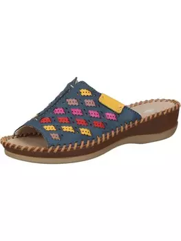 Мюли rieker, цвет royal/rosso/gelb/darkrose/fuchsia