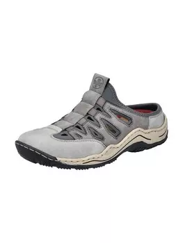 Мюли Rieker, цвет Taupe/Graphite/Light grey