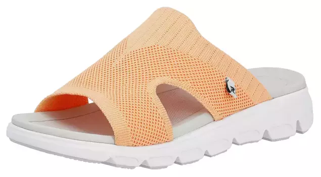 Мюли Rieker EVOLUTION, танкетка, летняя обувь, тапочки на резинке для удобной посадки, цвет Orange