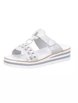 Мюли rieker Pantolette, серебряный