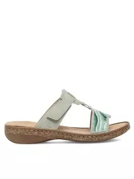 Мюли Rieker, зеленый