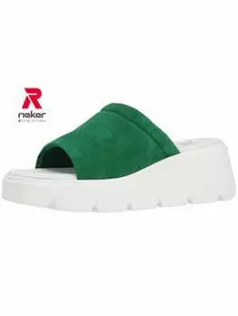 Мюли rieker, зеленый