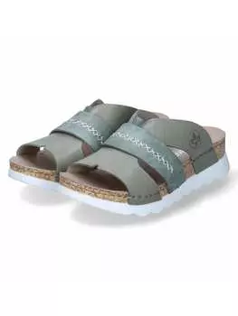 Мюли rieker, зеленый