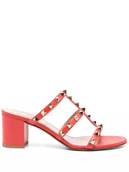 Мюли Rockstud 60 Valentino Garavani, оранжевый