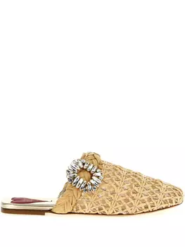 Мюли Roger Vivier Bab Viv, нейтральный