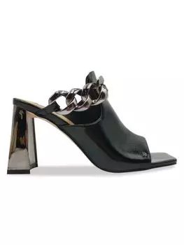 Мюли Ryder Chain на металлизированном каблуке Ninety Union, черный