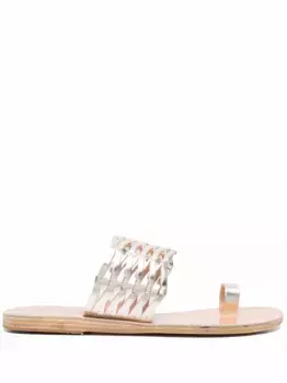 Мюли с эффектом металлик Ancient Greek Sandals, золотой