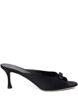 Мюли с бантом N21, черный