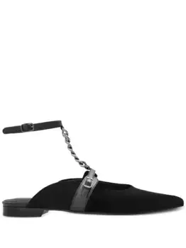 Мюли с цепочкой MUNTHE, черный