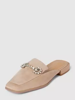 Мюли с декоративной отделкой из камня ALMA EN PENA, бежевый