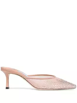 Мюли с кристаллами JIMMY CHOO, розовый