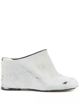 Мюли с квадратным носком MM6 Maison Margiela, белый