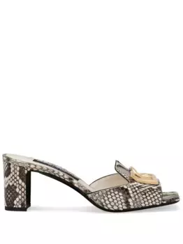 Мюли с логотипом DG DOLCE & GABBANA, нейтральный