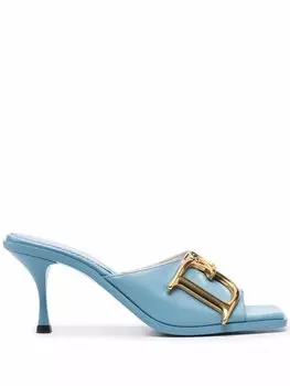 Мюли с логотипом Dsquared2, синий