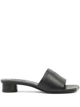 Мюли с логотипом MM6 Maison Margiela, черный