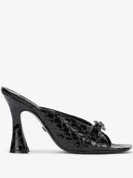 Мюли с логотипом Roberto Cavalli, черный