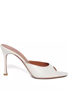 Мюли с открытым носком Amina Muaddi, белый