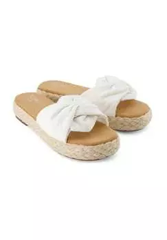 Мюли с плетеным эффектом Toms, белый