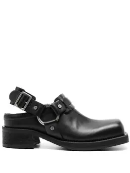 Мюли с пряжкой Acne Studios, черный