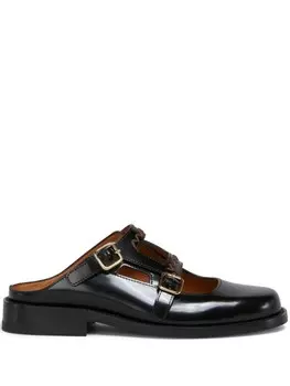 Мюли с пряжкой Marni, черный