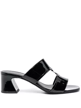 Мюли с ремешками Ferragamo, черный