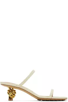Мюли с узлом от Off-White Bottega Veneta