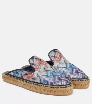 Мюли с узором зигзаг Missoni, разноцветный