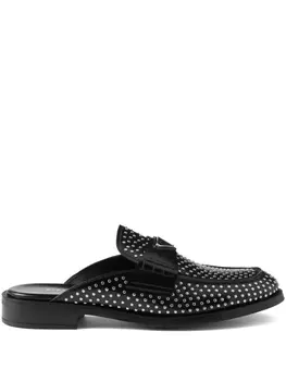 Мюли с заклепками Prada, черный
