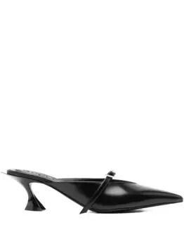 Мюли с заостренным носком Mugler, черный