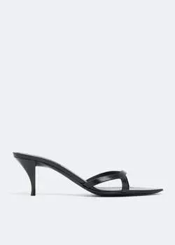 Мюли SAINT LAURENT Carla mules, черный