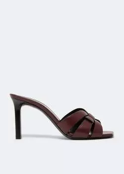 Мюли SAINT LAURENT Exclusive Tribute mules, бордовый
