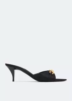 Мюли Saint Laurent Le Maillon, черный