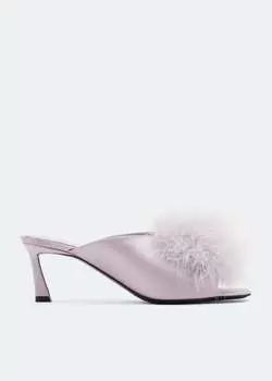 Мюли SAINT LAURENT Mae mules, фиолетовый