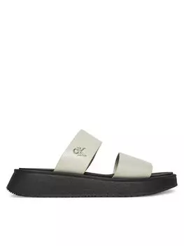 Мюли Sandal Slide Double Strap YW0YW01694 Calvin Klein Jeans, белый