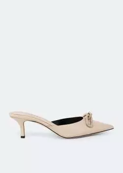 Мюли SERENA UZIYEL Catena mid-heel mules, бежевый