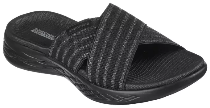 Мюли Skechers "ON-THE-GO 600", купальная обувь, сандалии, летняя обувь с технологией Goga Mat, серый