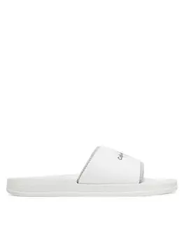 Мюли Slide Rubber Neoprene Monologo YM0YM00361 Calvin Klein Jeans, белый