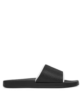 Мюли Slide Rubber Neoprene Text YM0YM01234 Calvin Klein Jeans, черный