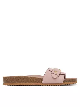Мюли Soft Suede Adjustable Mule FW0FW08809 Tommy Hilfiger, розовый
