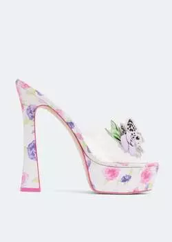 Мюли SOPHIA WEBSTER x LoveShackFancy Wildflower platform mules, разноцветный